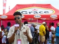 Tabou TMF aka Undefinable One on location at Grace Jamaican Jerk Festival in New York City