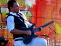 Guitarist playing with Maxi Priest at The 4th Annual Grace Jamaican Jerk Festival in New York City