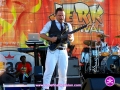Guitarist playing with Maxi Priest at The 4th Annual Grace Jamaican Jerk Festival in New York City